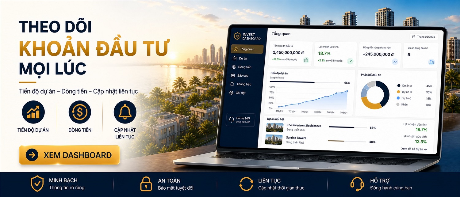 Theo dõi khoản đầu tư mọi lúc